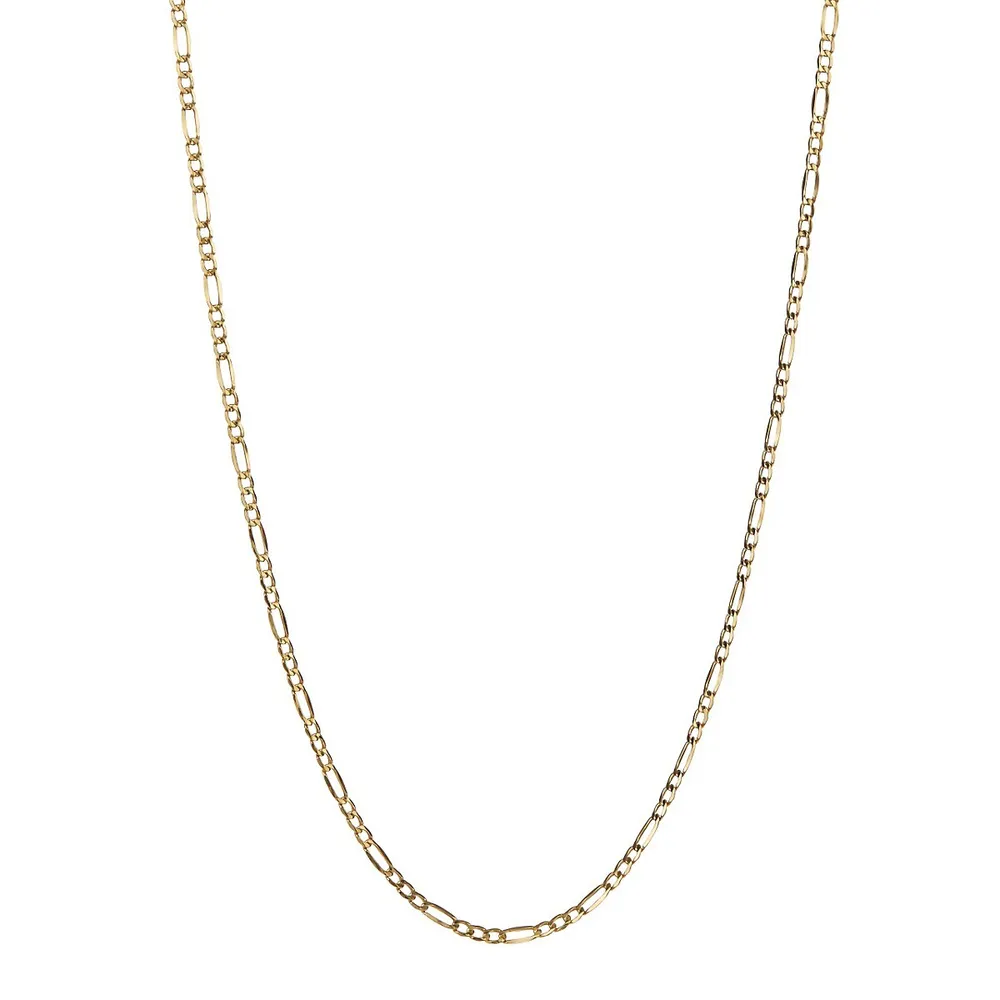 10K Yellow Gold Figaro Necklace
