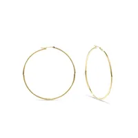 14K Yellow Gold Hoop Earrings