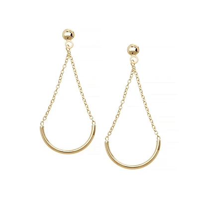 Boucles d'oreilles en or jaune 14 K