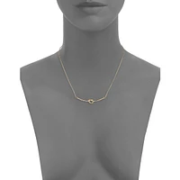 14K Yellow Gold Centre Knot Necklace