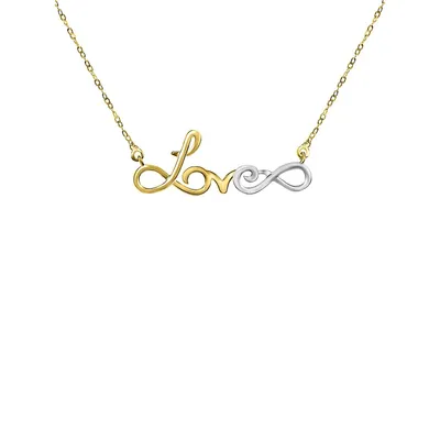Love Infinity Pendant Necklace