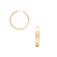 10K Yellow Gold Hoop Earrings