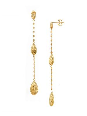 10k gold teardrop earrings