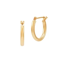 14K Yellow Gold Hoop Earrings