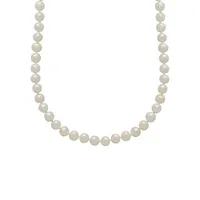 14K Yellow Gold & 5MM-6MM Semi-Round Freshwater Cultured Pearl Strand Necklace - 18-Inch