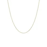 14K Yellow Gold Box Chain Necklace