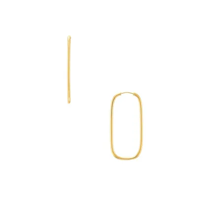 10K Yellow Gold Hoop Earrings