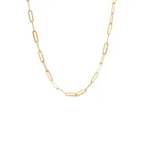 10K Yellow Gold Paperclip Chain