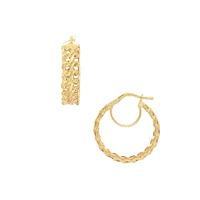 10K Yellow Gold Hoop Earrings