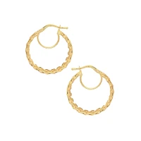 10K Yellow Gold Hoop Earrings