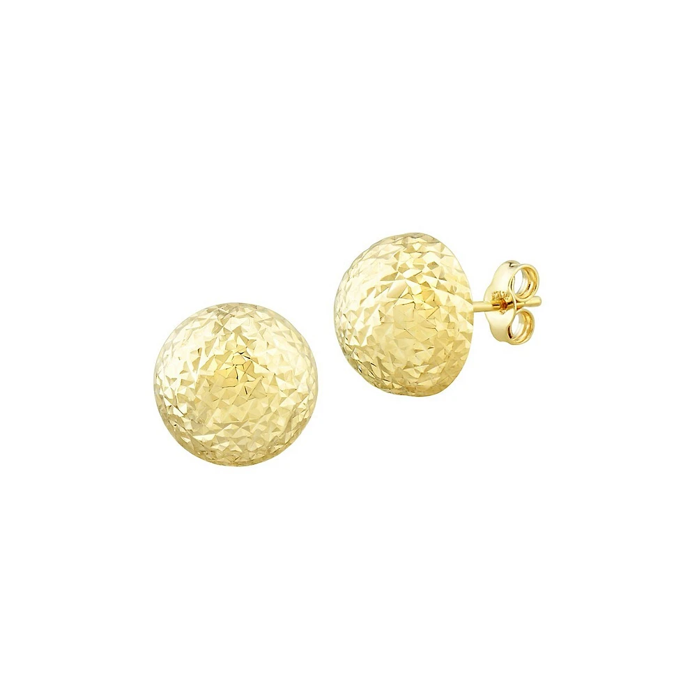 Boutons d'oreilles en or jaune 14 ct