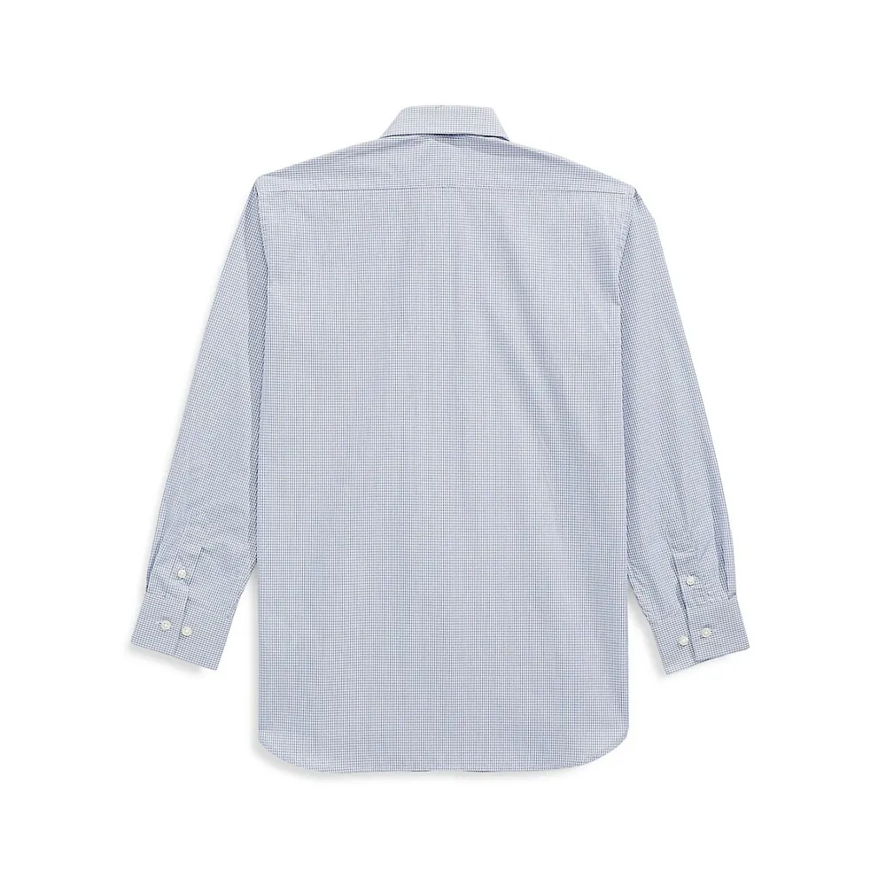 Boy's Tonal Check Shirt