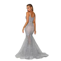 Ps6023 Evening Gown With Scooped Back