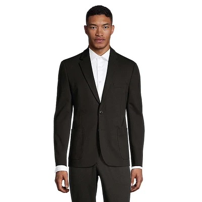 Two-Button Soft Stretch Blazer