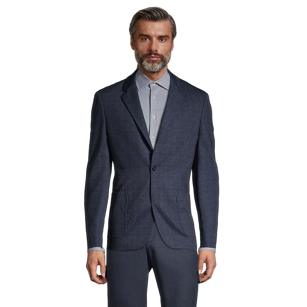Two-Button Soft Stretch Blazer