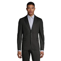 Deconstructed Soft Pinstripe Blazer