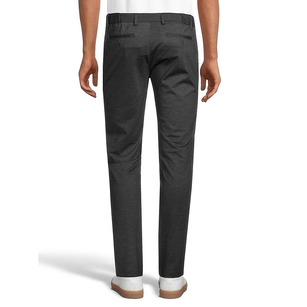 Elevated Drawstring Flat-Front Pants