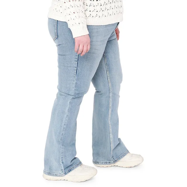 Dex Plus High Rise Relaxed Bootleg Jeans