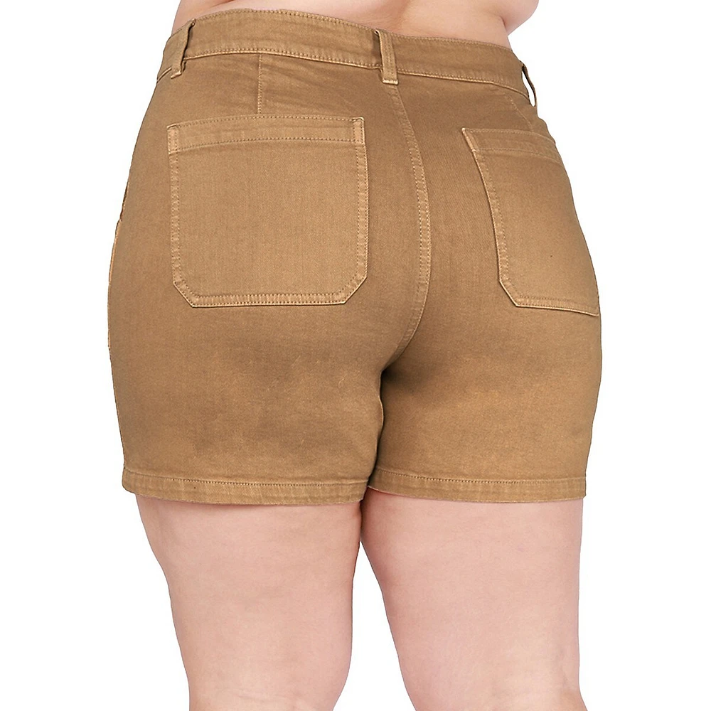 Plus High-Rise Shorts