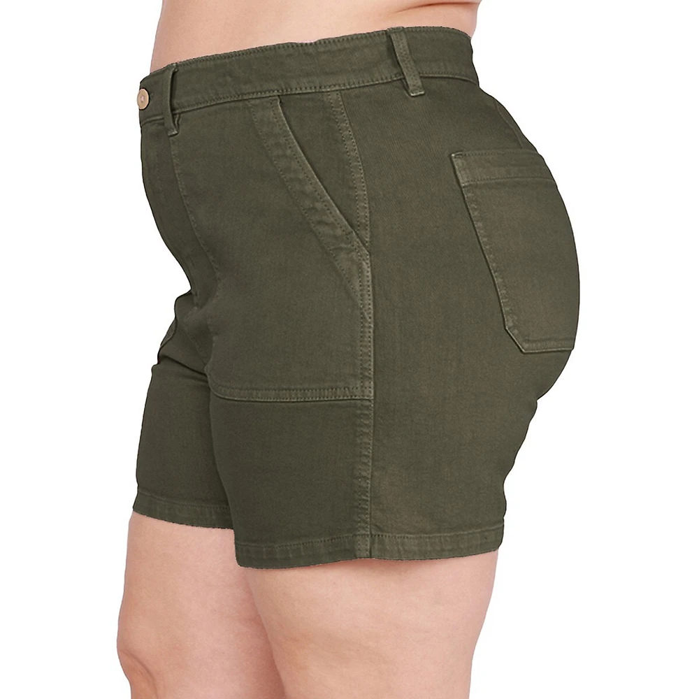 Plus High-Rise Shorts