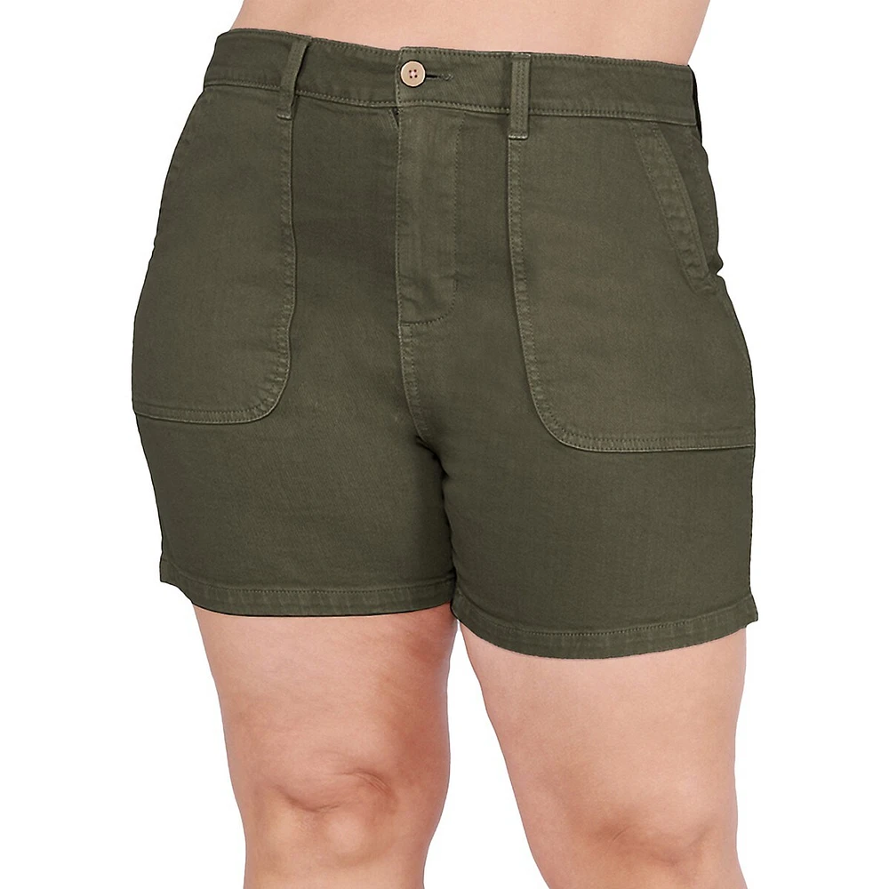 Plus High-Rise Shorts