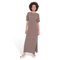 Ribbed T-Shirt Midi Dress