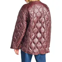 Wave-Quilted Puffer Jacket