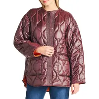 Wave-Quilted Puffer Jacket