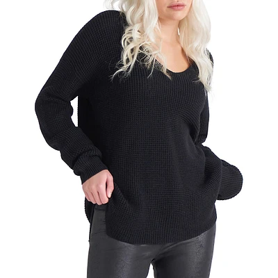 Textured Soft-Knit Sweater