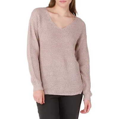 Textured Soft-Knit Sweater
