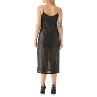 Sequined Midi Slip Dress