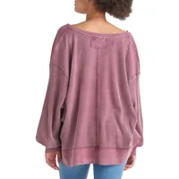 Thermal Waffle-Knit Top