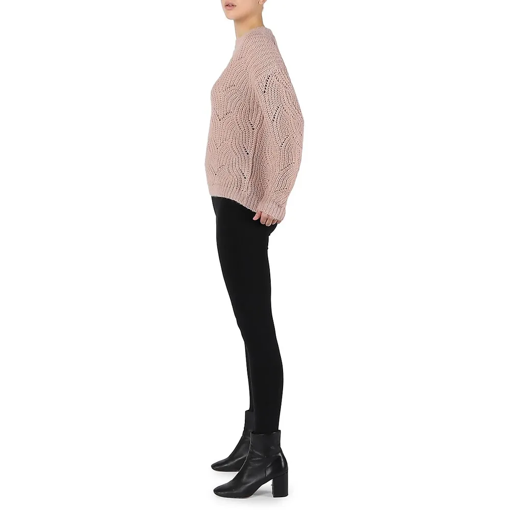 Pointelle Knit Sweater