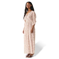 Ikat-Print Maxi Dress