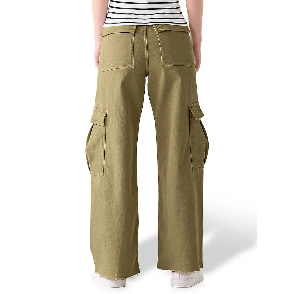 Wide-Leg Cargo Pants