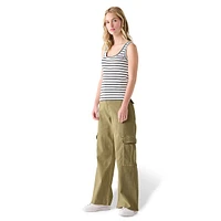 Wide-Leg Cargo Pants