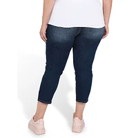 Plus High-Rise, Cropped Skinny Jeans