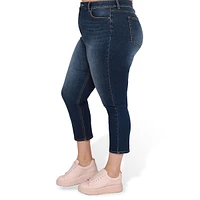 Plus High-Rise, Cropped Skinny Jeans