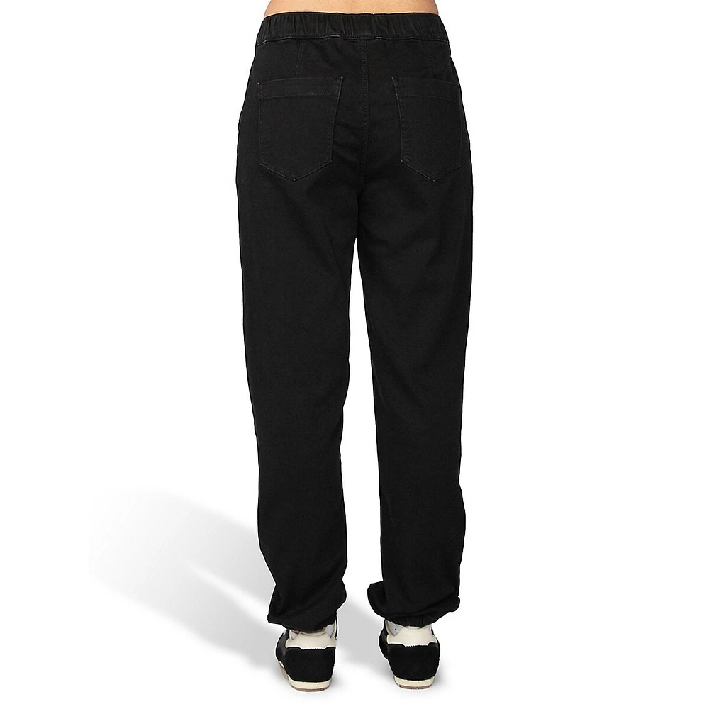 Plus Knit Denim Joggers