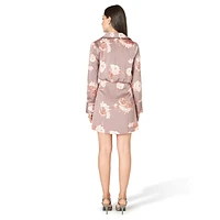 Print Wrap-Effect Dress
