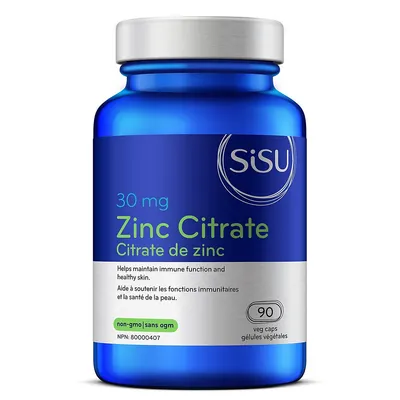 Citrate de zinc Sisu 30 mg