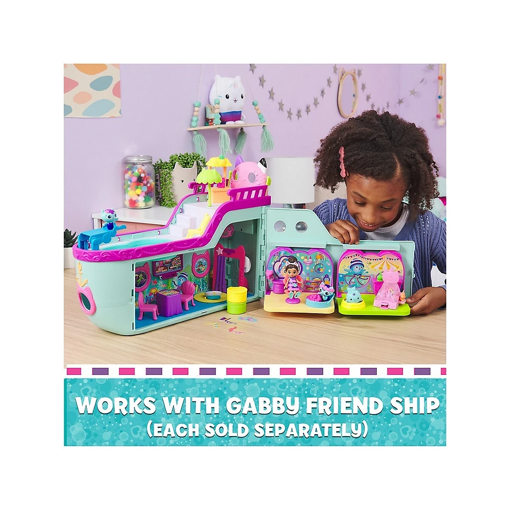 Gabby’s Dollhouse Kitty Narwhal’s Carnival Room Playset With Figure