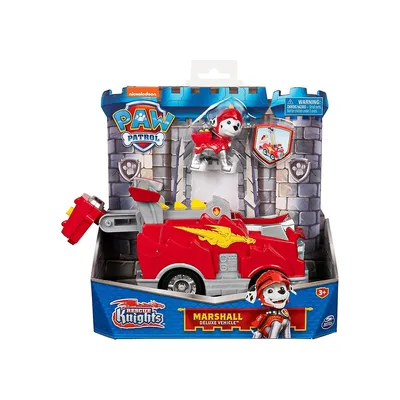Rescue Knights Marshall Transforming Toy Car & Collectible Action Figure