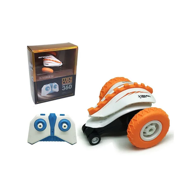 Mind Games Demon Fish Mini Rc Stunt Car 4WD, Blue/Orange