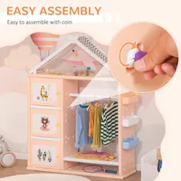Kids Toy Organizer And Storage Book Shelf With Shelf, Storage Cabinet, Hanger, Storage Board, And Storage Basket