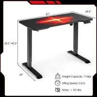 Electric Standing Gaming Desk Sit To Stand Height Adjustable Splice Board