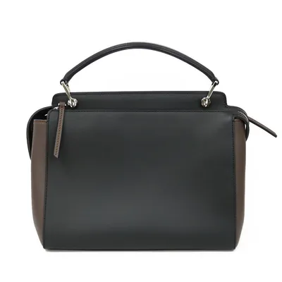 Dot Com Black Leather Handbag (pre-owned)