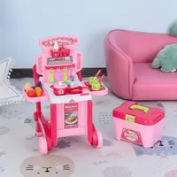3-in-1 Kids Kitchen Playset Pink