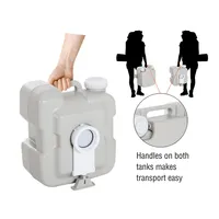 Outdoor Portable Travel Toilet Flushable Tank
