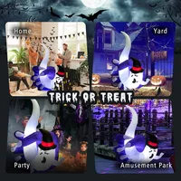 6 Ft Halloween Inflatable Hand Hold The Ghost With Built-in Led & Air Blower